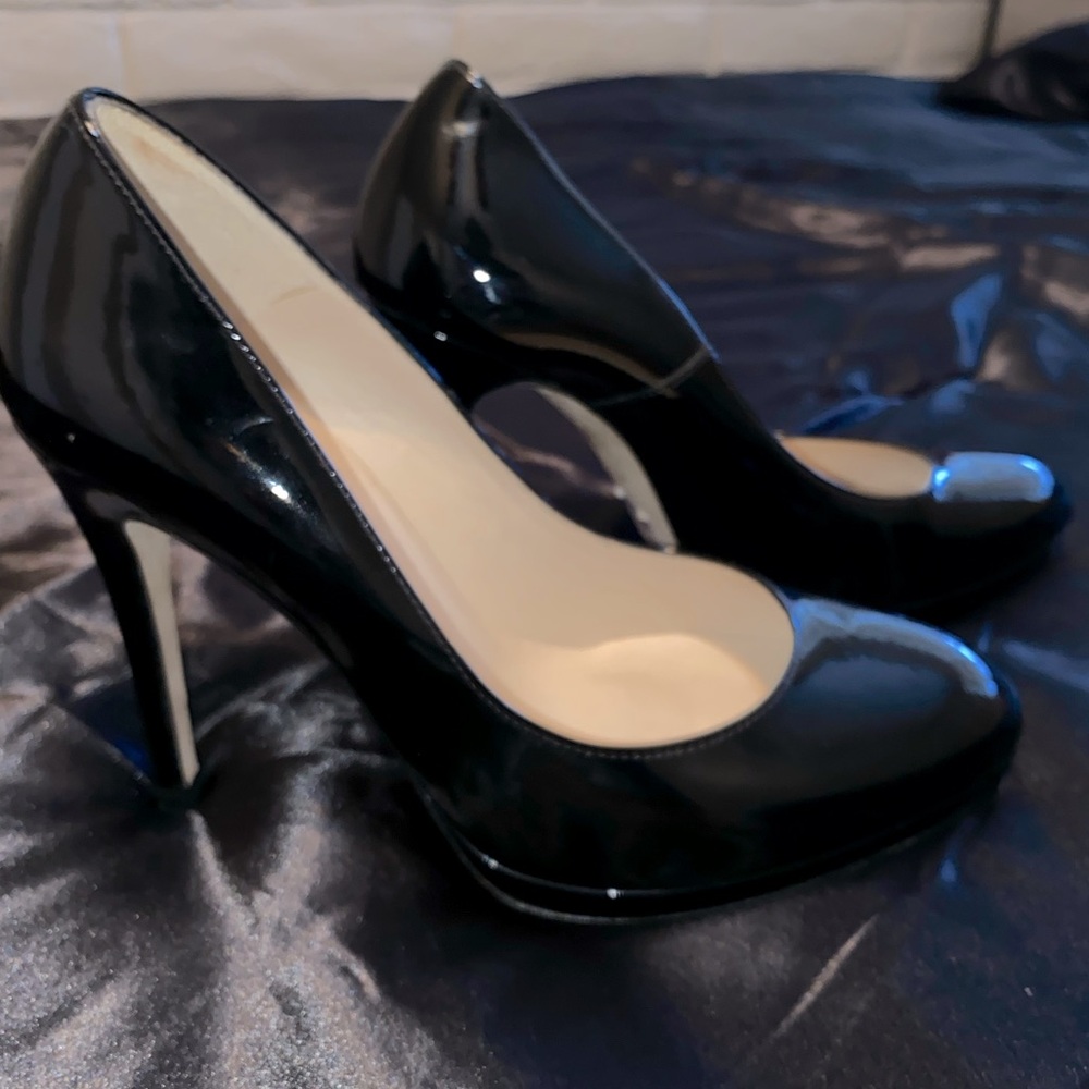 Used gently L.K. Bennett sledge patent platform heels
No box included just shoes